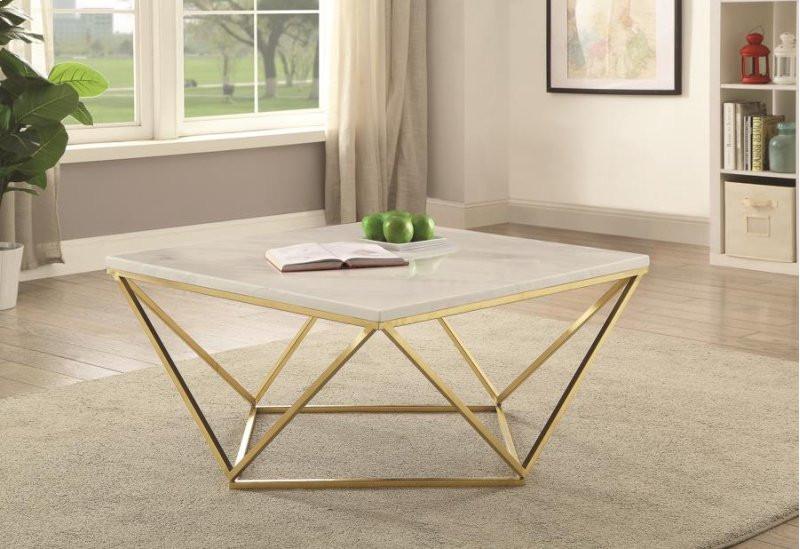 Dita Faux Marble Coffee Table