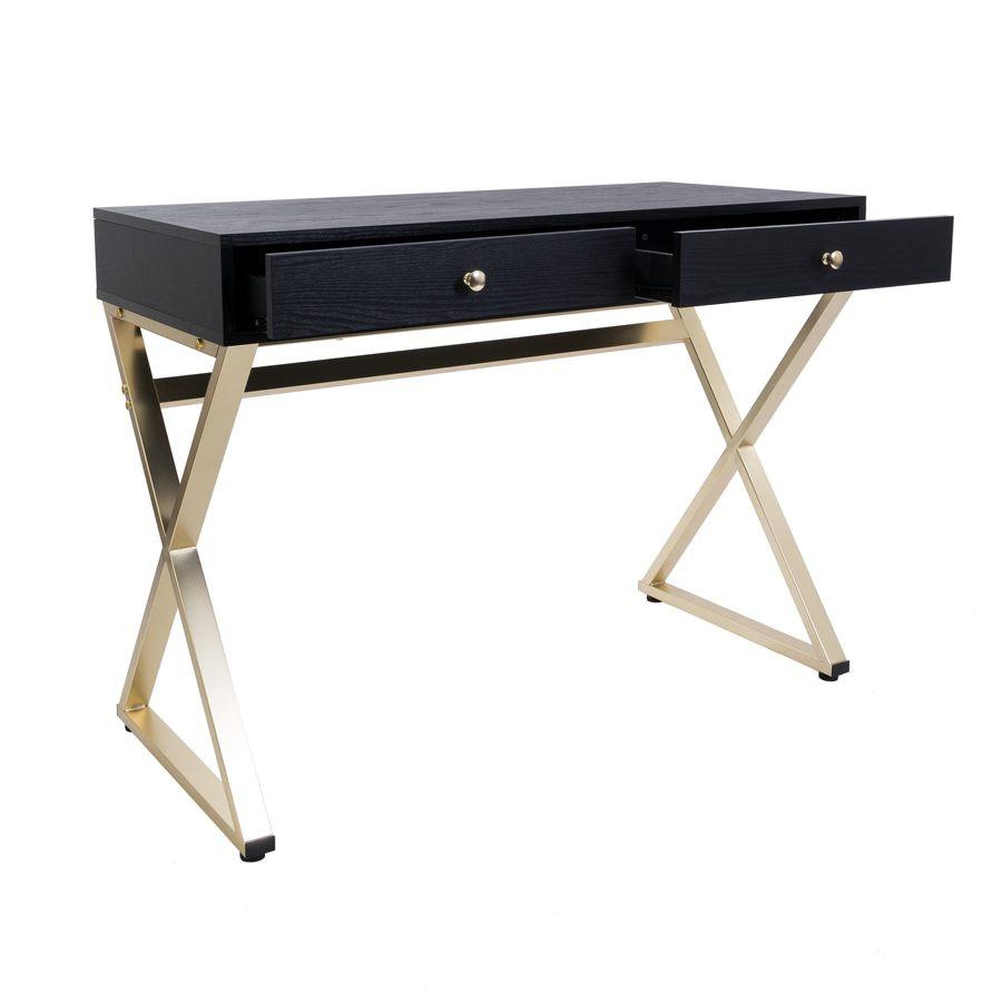 Pacha Black Brass Vanity Table