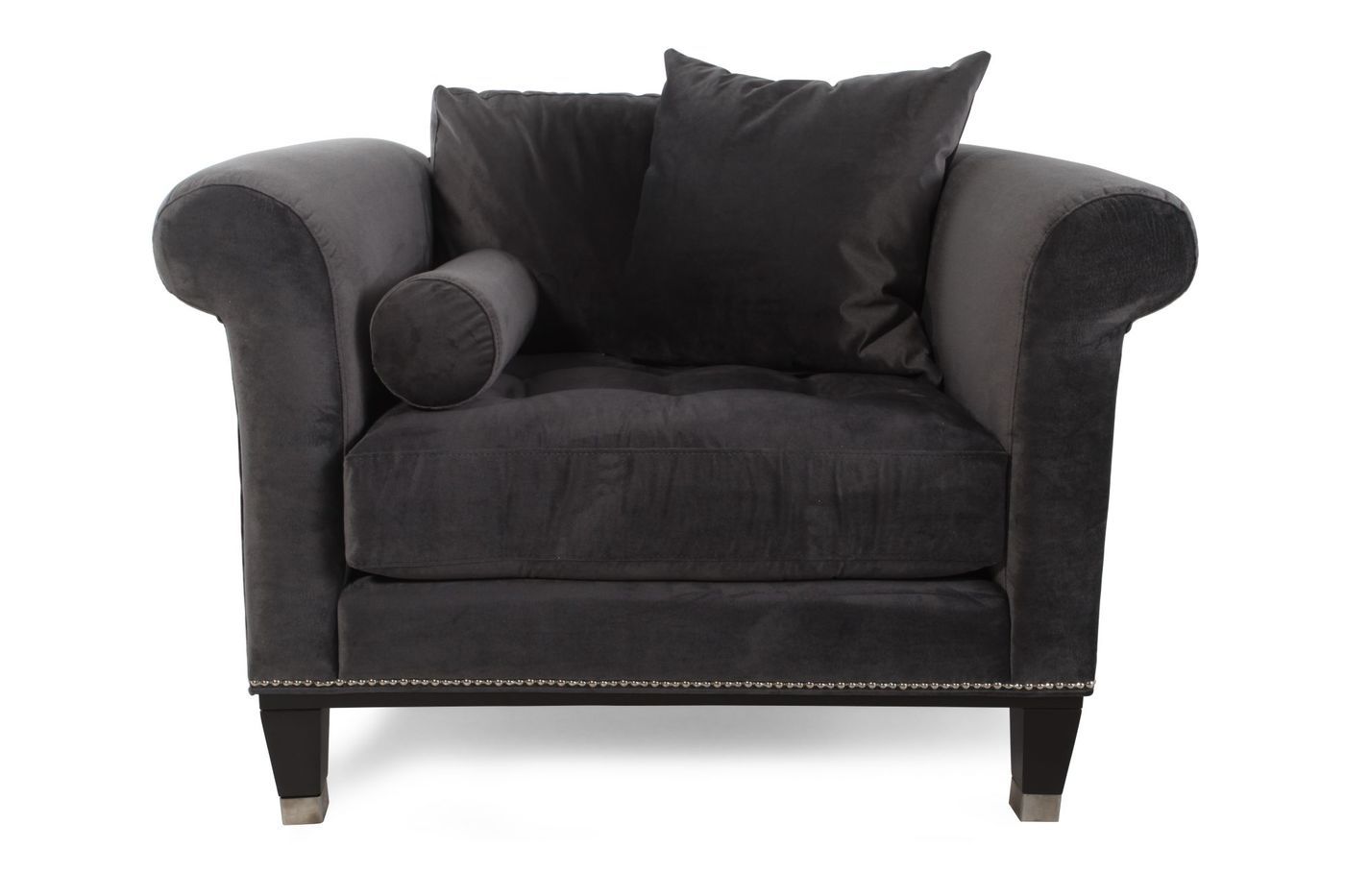 Turner Charcoal Grey Sofa - Choose any color fabric