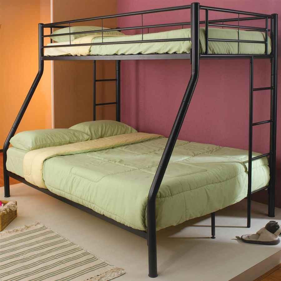 Denley Black Metal Twin/Full Bunk Bed