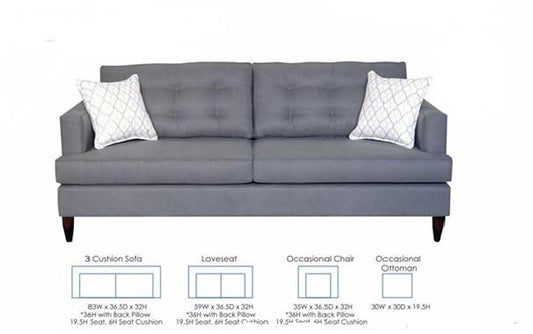 Miles Sofa , Choose Your Fabric