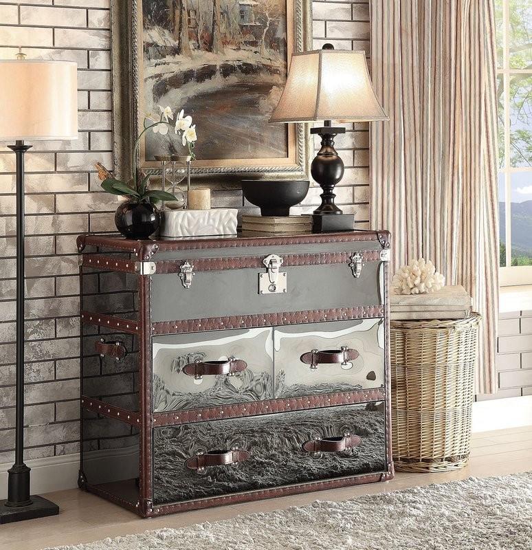 Trunk Styled Console Cabnet Table