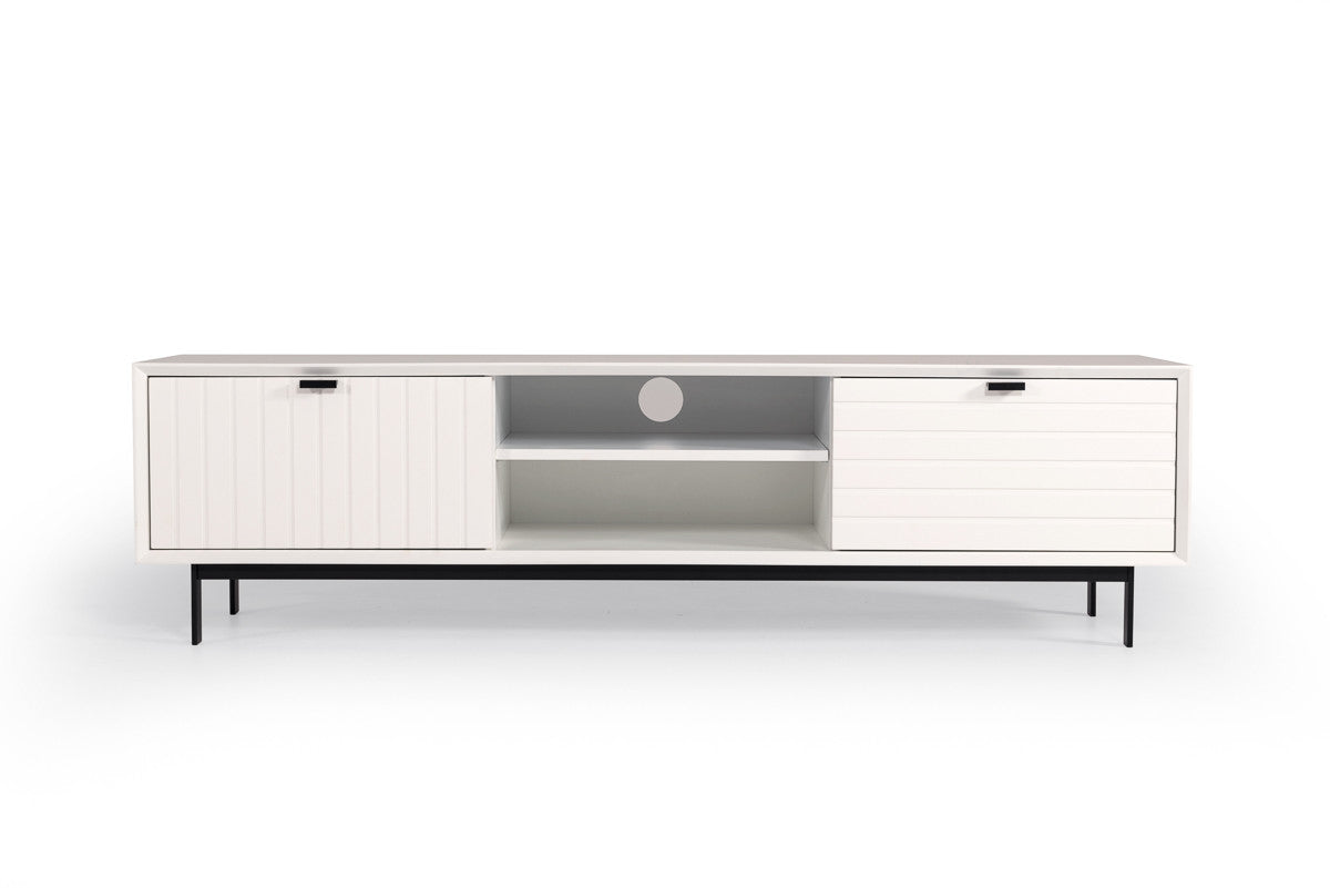 Nova Domus Valencia White TV Stand