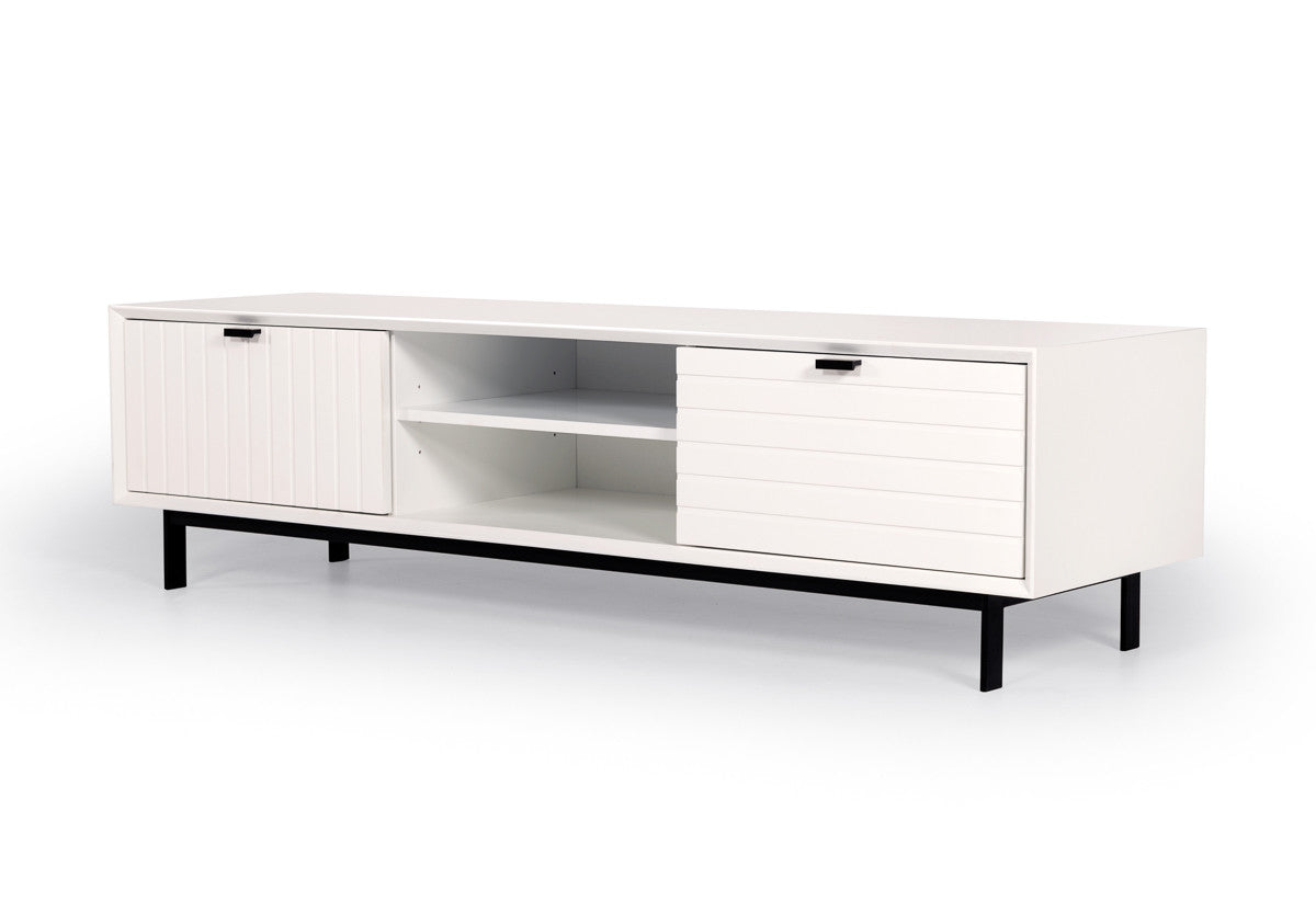 Nova Domus Valencia White TV Stand
