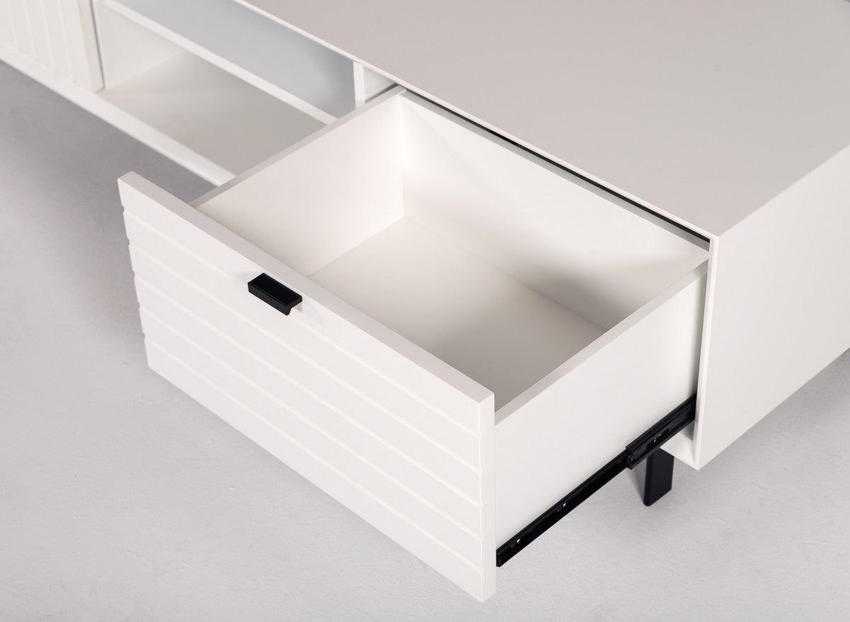 Nova Domus Valencia White TV Stand