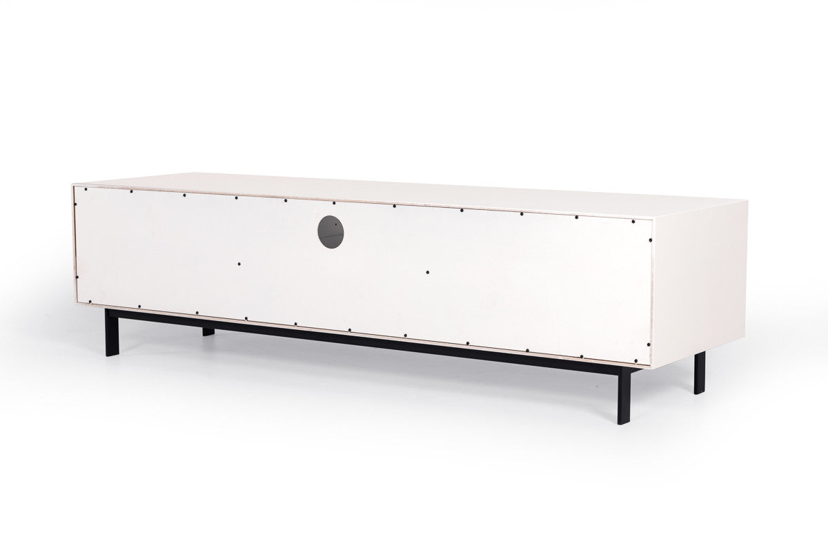 Nova Domus Valencia White TV Stand