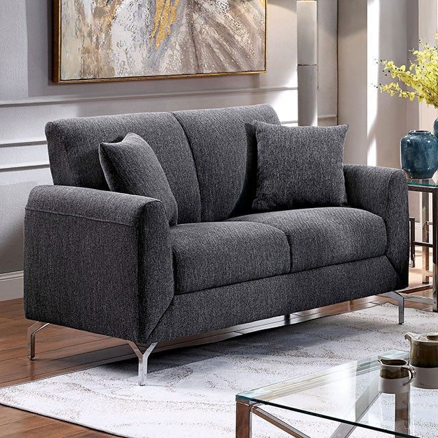 Contemporary Lauritz Fabric Sofa -Grey