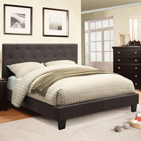 Drexel Upholstered Bed, Gray