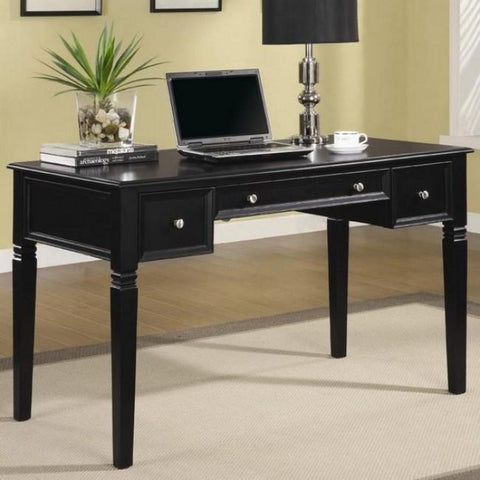Transitional Stlye Home Office Desk In Black