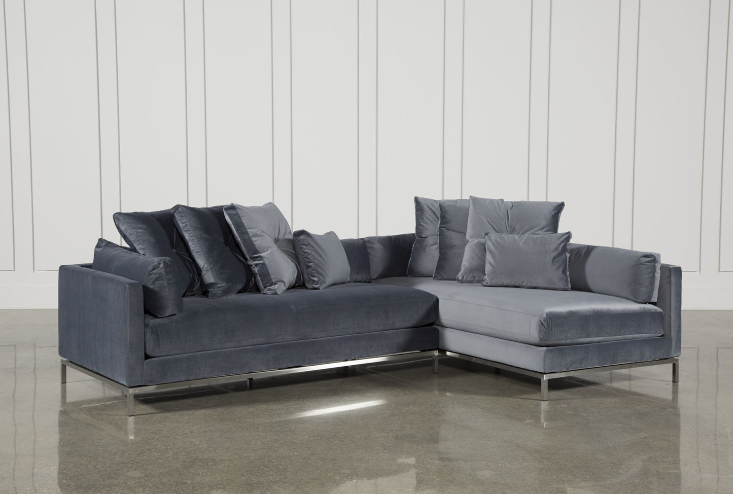 Avani Modern White Sectional (Choose Your Color & Fabric)
