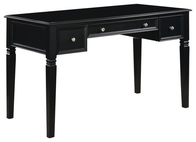 Transitional Stlye Home Office Desk In Black