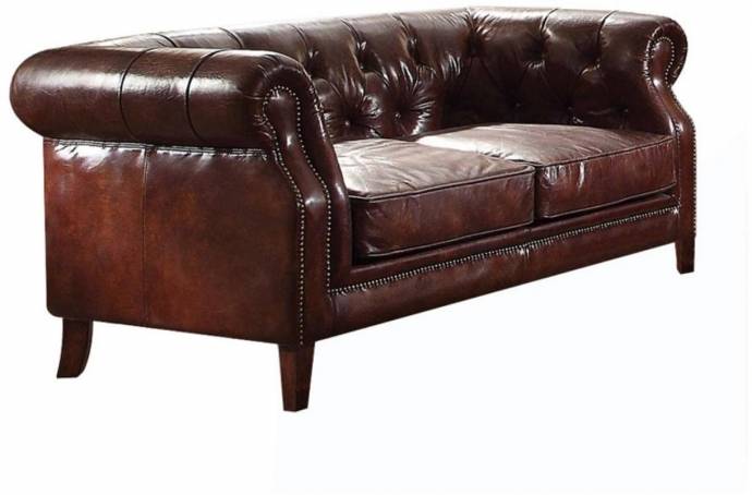 Vintage Brown Top Grain leather Sofa