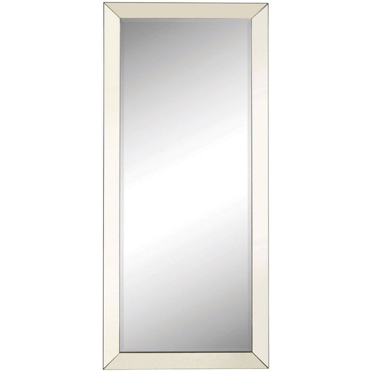 Silver Beveled Floor Mirror