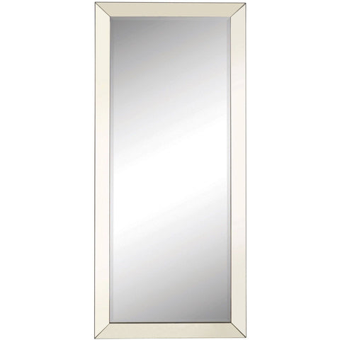 Silver Beveled Floor Mirror