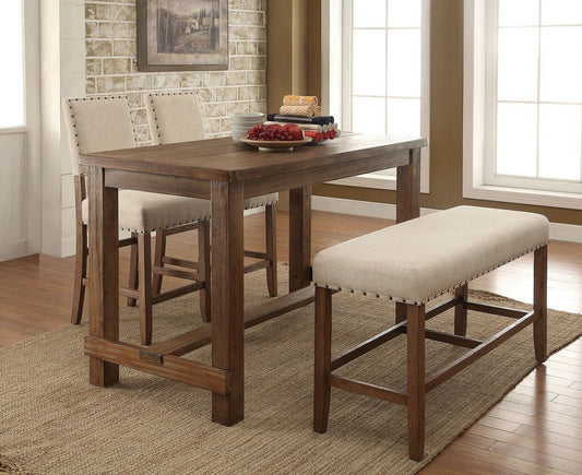 Sania Natural Tone Counter Height Dining Set