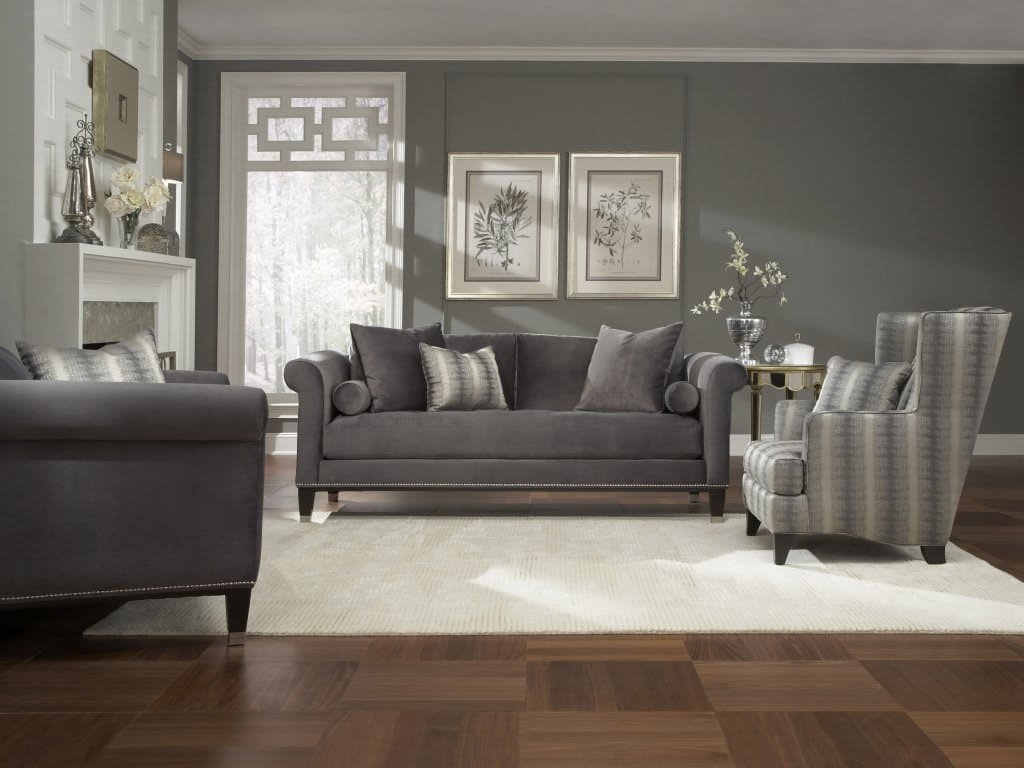 Turner Charcoal Grey Sofa - Choose any color fabric