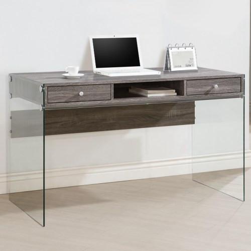 Contemporary Desk with transparent glass sides