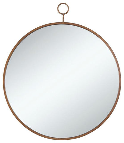 Round With Thin Gold Frame