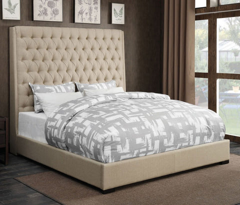 Camille Cream Upholstered Bed
